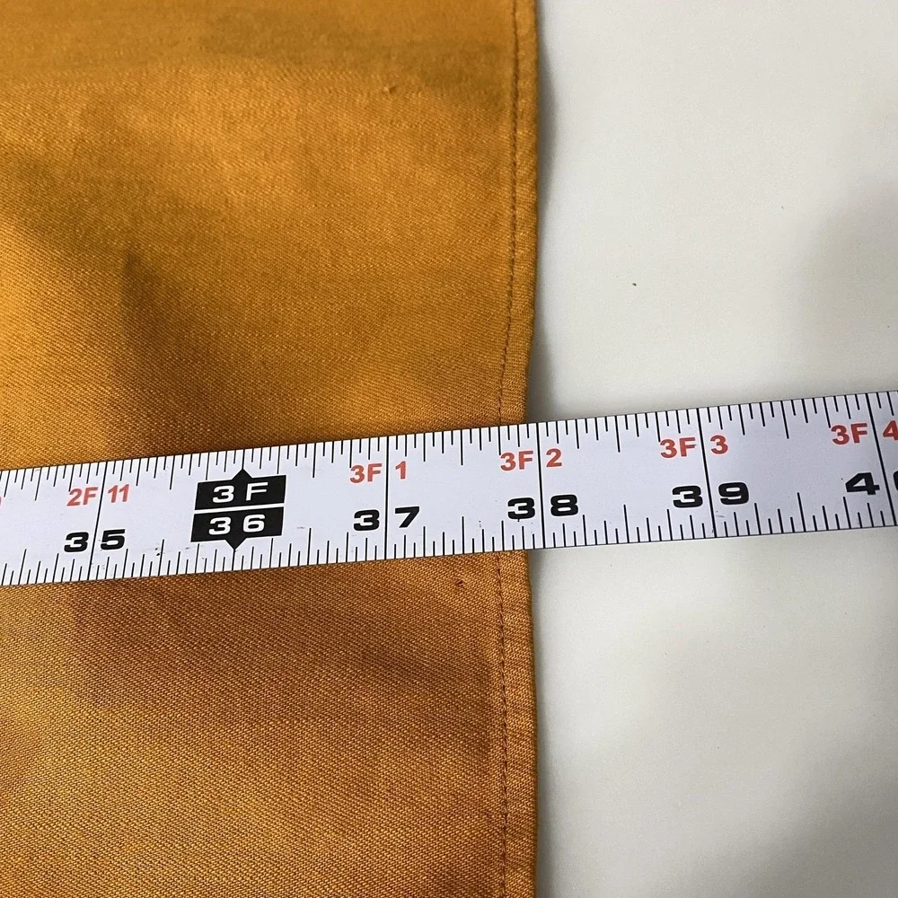 Uniqlo U Dress Womens Small Orange Denim Long Sleeve Drawstring Cotton Pockets